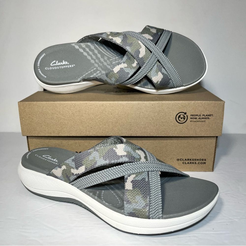 Clarks Cloudsteppers Mira Isle Sport Slide Sandals